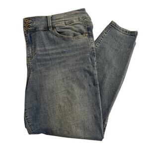 Torrid High-Rise Gray-Blue Stretch Jeggings Womans Size 20R Curvy Skinny Jeans